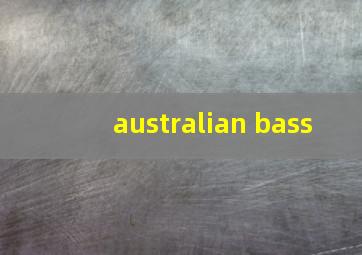 australian bass